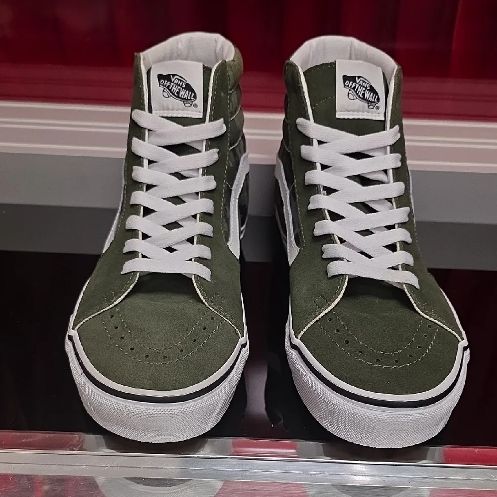 Vans Sk8 Hi Rain Camo Green Men’s 9 Women’s 10.5 New
